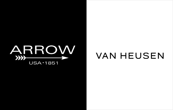 ARROW USA 1851logo & VAN HEUSEN logo ULAC Menswear North American Licensee
